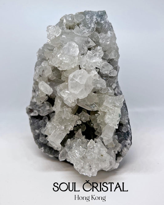 Apophyllite Mix Calcite 藍色軟糖魚眼共生冰洲石